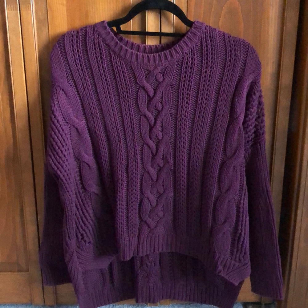 ASOS Purple Cable Knit Sweater